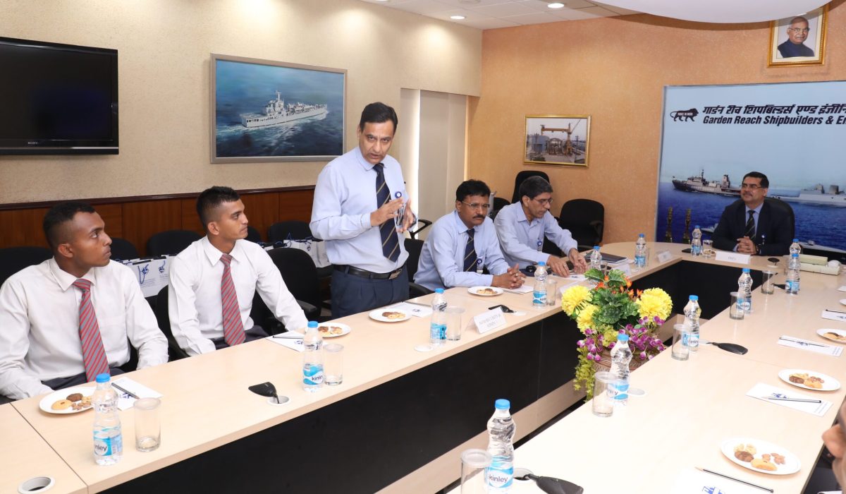 Cadets of Officer Training Academy of Gaya visit GRSE on 15 Sep 17