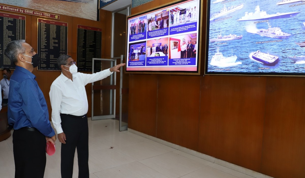 Shri. Pankaj Kumar Singh, ADG (BSF) visits GRSE on 19 Aug 20