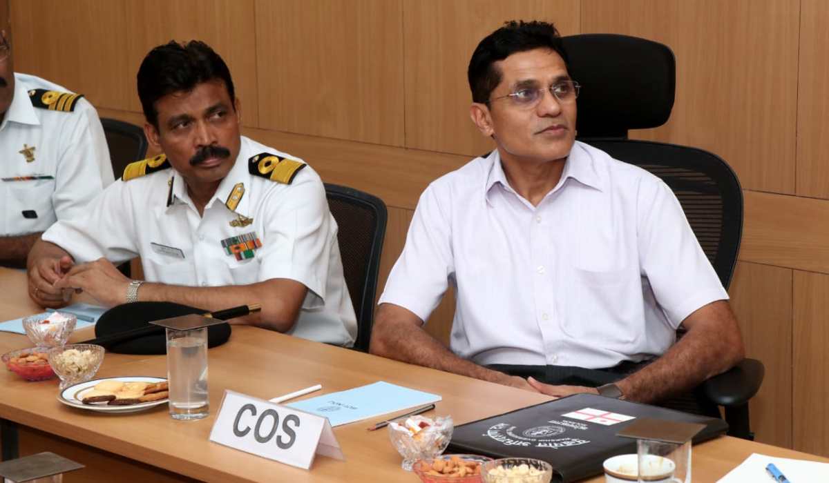 Vice Admiral SN Ghormade, AVSM, NM, Chief of Staff, HQENC visits GRSE on 24 Sep 19
