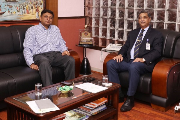 Shri Apurva Chandra, IAS Director General (Acquisition), MOD visited GRSE on 12 Oct 18.