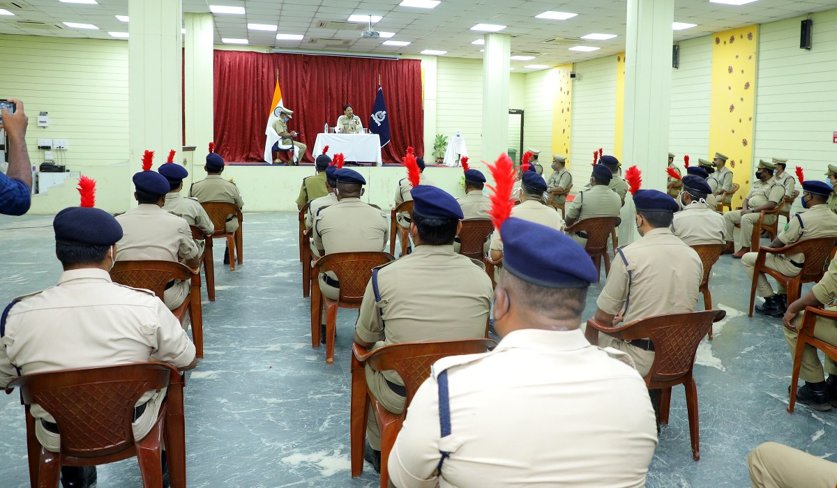 Shri Sudhir Kumar, IG SES HQRS vists GRSE on 09 Apr 21