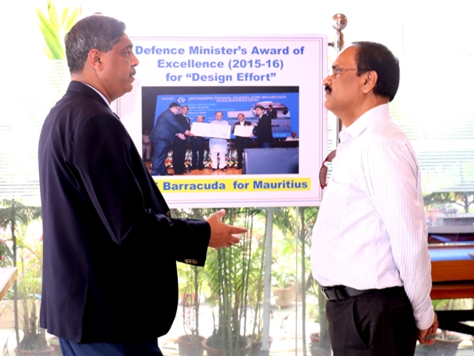 Visit of Shri M A Lincon, PCDA ( Navy ) to GRSE on 26 Mar 18