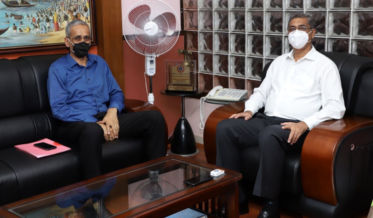 Shri. Pankaj Kumar Singh, ADG (BSF) visits GRSE on 19 Aug 20