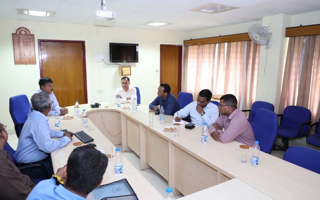 A Board of Officers led by Cmde Tikoo, AGM (YS&QA) ND(Vizag), IN visited GRSE on 20 Jul 18