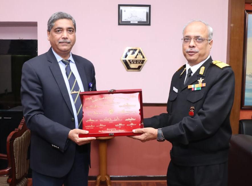 Rear Admiral G.K. Harish, VSM, DGND(SSG) visits GRSE on 21 Dec 18