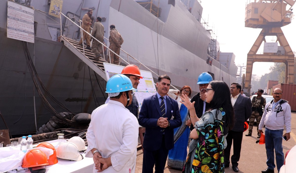 Ms.Gargi Kaul, IA & AS, FA(DS) visits GRSE on 18 Jan 19