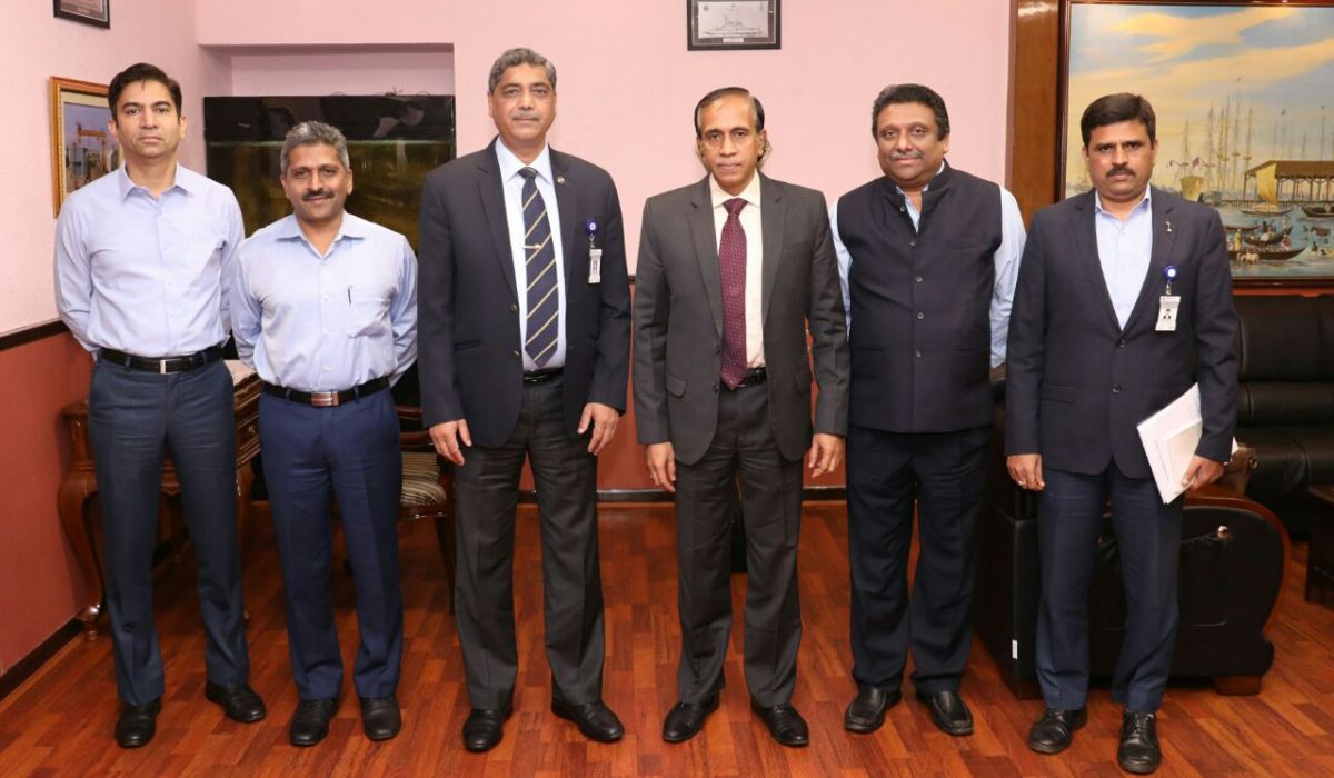 Mr. Madhu S Nair, CMD, Cochin Shipyard Limited visits GRSE on 29 Nov 17