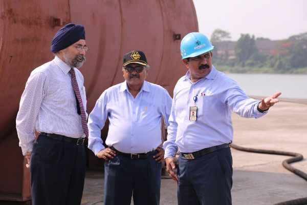 RAdm IPS Bali, AVSM, VSM, IN(Retd.), Independent Director, GRSE visits shipyard on 07 May 18
