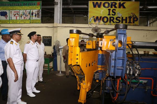 Visit of Rear Admiral Ajay Kochhar, NM, ACWP&A to GRSE on 28 Aug 18