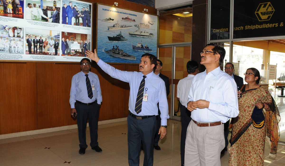 Shri Sanjay Kothari, IAS (Retd.) Chairman, PESB visits GRSE on 11 Apr 17