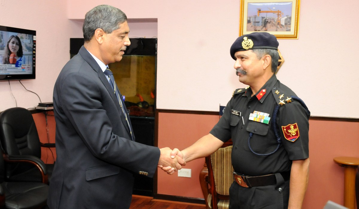 Brigadier S.Y. Deshmukh, CSO (Tech) / HQ ANC visits GRSE on 29 May 17