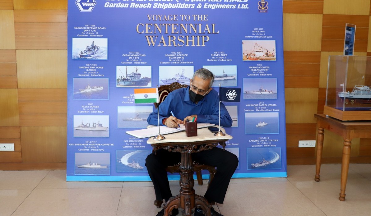 Shri. Pankaj Kumar Singh, ADG (BSF) visits GRSE on 19 Aug 20