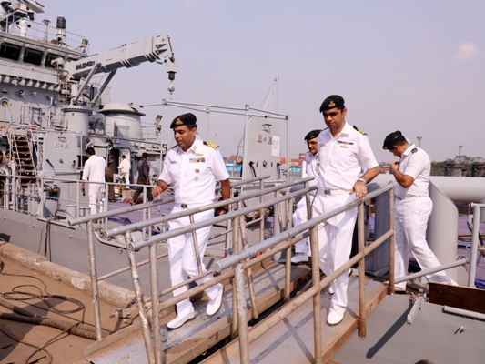 Visit of Captain Saket Khanna,NA (Desig) to GRSE on 27 Mar 18