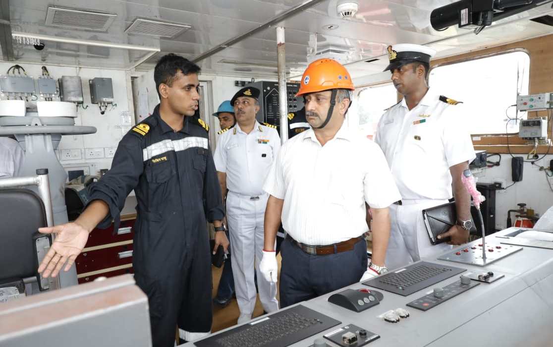 Maj Gen Beji Mathews, Chief Of Staff, HQANC visits GRSE on 03 Oct 19