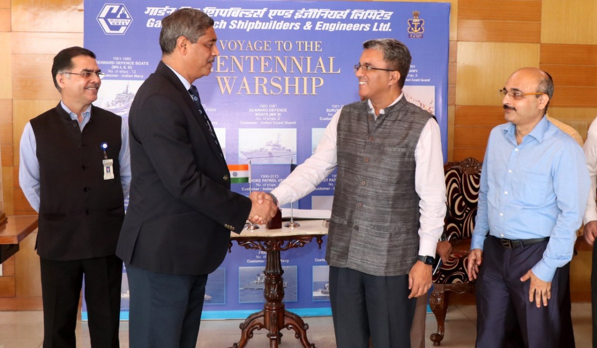 Delegation from Inland Waterways Authority of India (IWAI) visit GRSE on 01 Nov 19