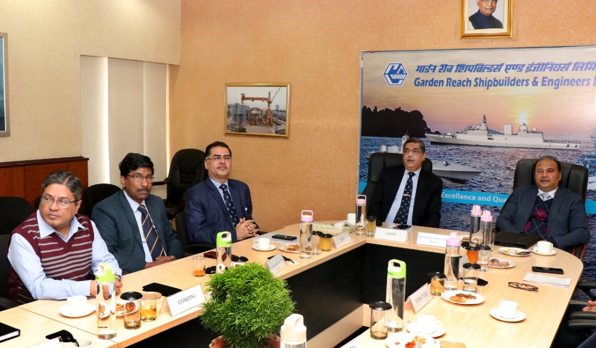 Shri Santosh Kumar, IA & AS, Principal Director of Commercial Audit, visits GRSE on 20 Dec 19