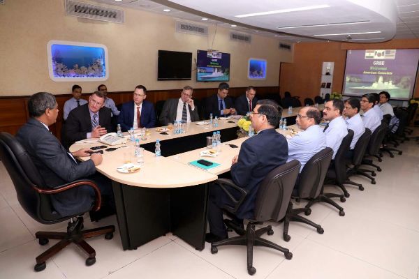 Delegation from US Consulate visit GRSE on 11 May 18