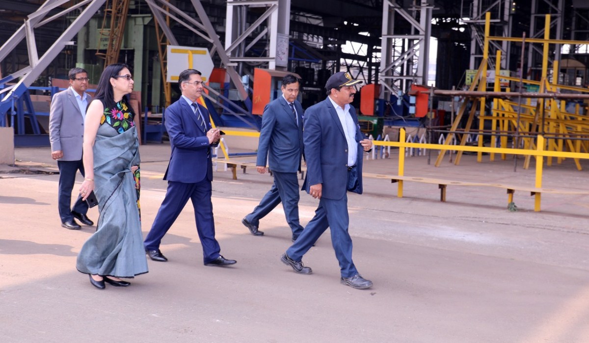 Ms.Gargi Kaul, IA & AS, FA(DS) visits GRSE on 18 Jan 19