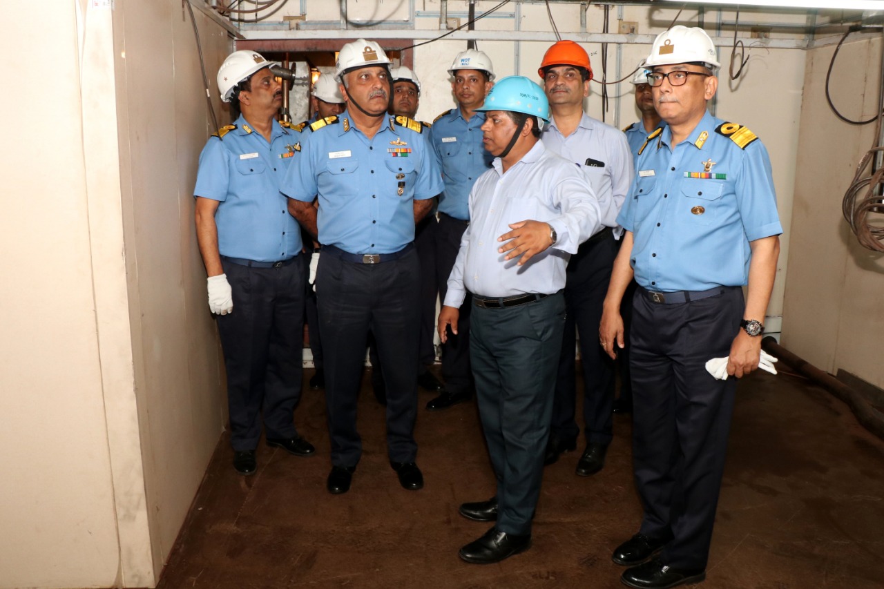 Rear Admiral Sanjay Datt, CSO (Tech) visits GRSE on 15 Feb 19