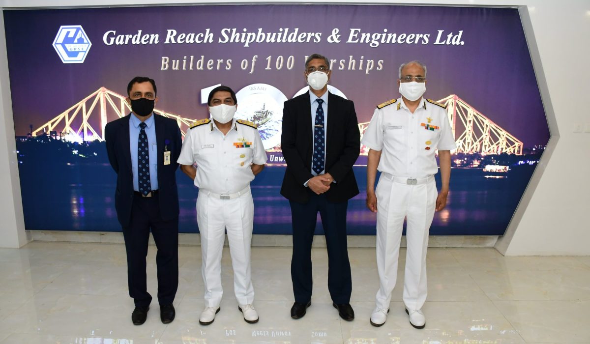 Vice Admiral Sandeep Naithani, AVSM, VSM, Controller of Warship Production & Acquisition visits on 05 Mar 21