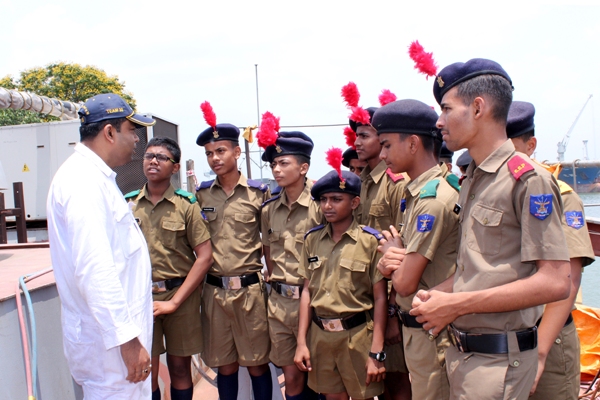 Cadets, Sainik School, Purulia, WB visits GRSE on 29 Apr 18
