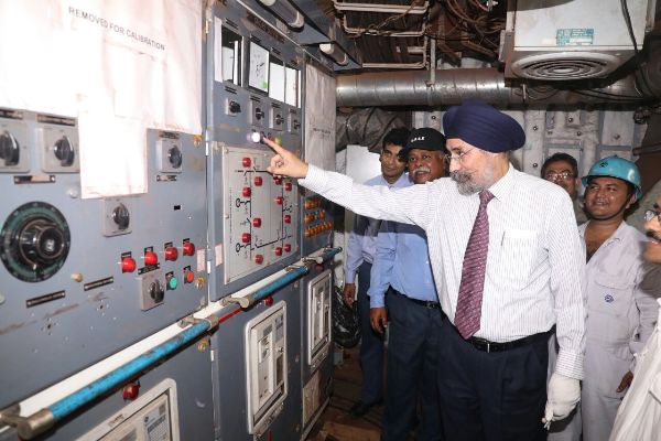 RAdm IPS Bali, AVSM, VSM, IN(Retd.), Independent Director, GRSE visits shipyard on 07 May 18