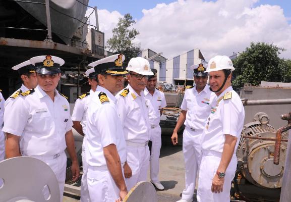 Visit of Rear Admiral Ajay Kochhar, NM, ACWP&A to GRSE on 28 Aug 18