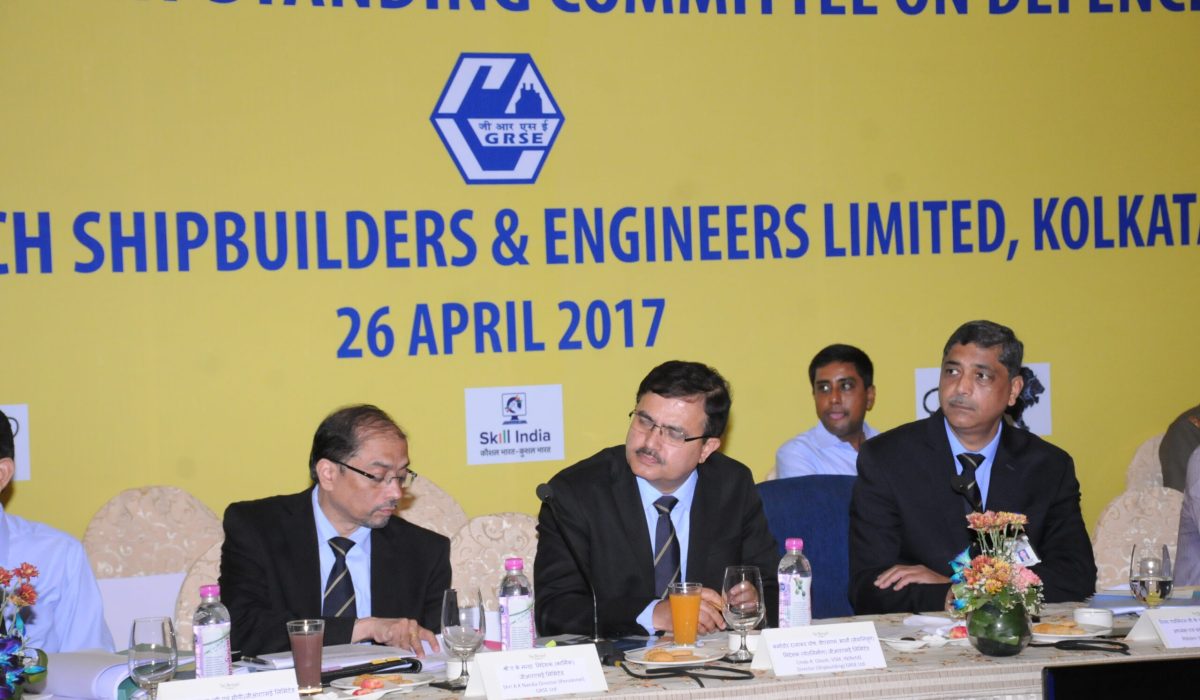 Parliamentary Standing Committee on Defence visits GRSE on 26 Apr 17