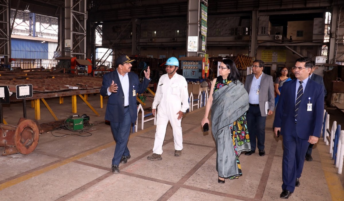 Ms.Gargi Kaul, IA & AS, FA(DS) visits GRSE on 18 Jan 19