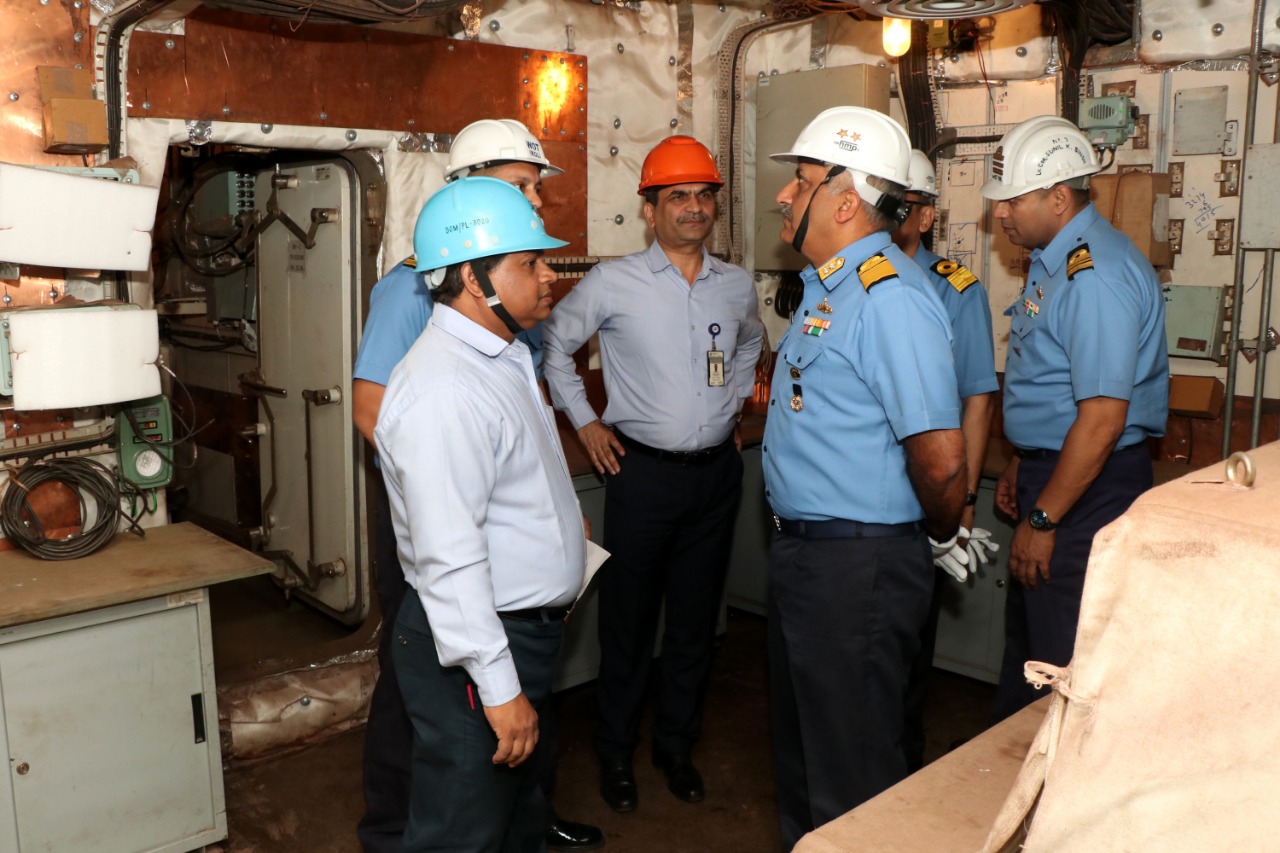 Rear Admiral Sanjay Datt, CSO (Tech) visits GRSE on 15 Feb 19