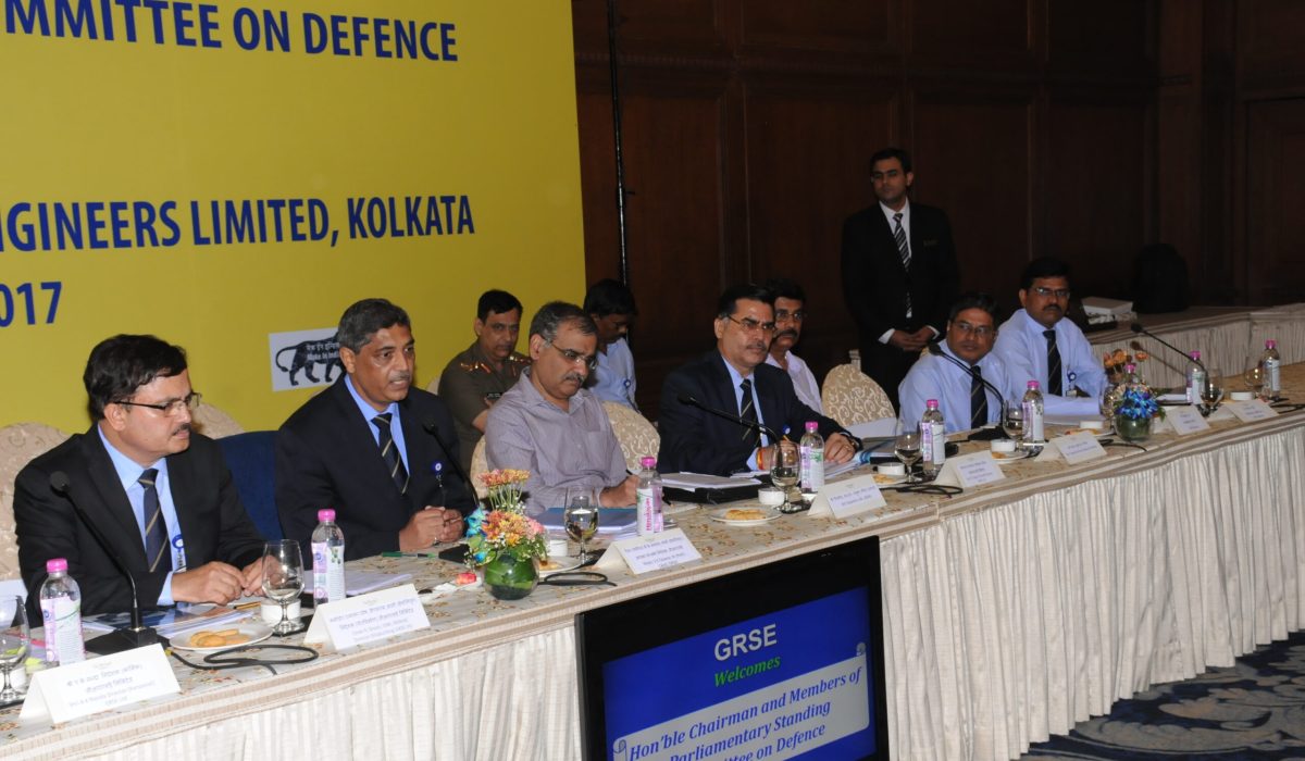 Parliamentary Standing Committee on Defence visits GRSE on 26 Apr 17