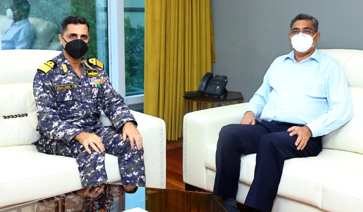 R Adm Sanjay Sadhu, NM ,CSO (Tech), HQENC Visited GRSE On 03 Sep 21