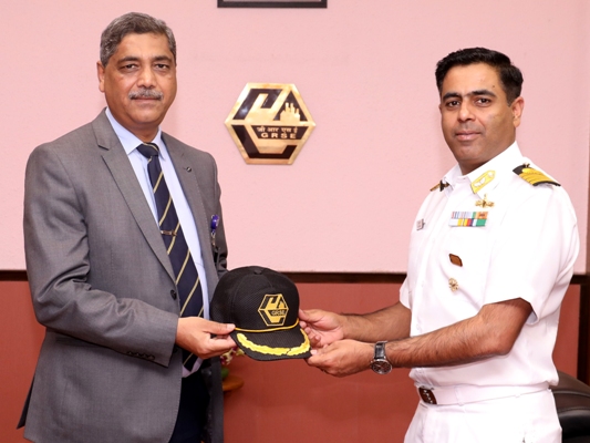Visit of Captain Saket Khanna,NA (Desig) to GRSE on 27 Mar 18