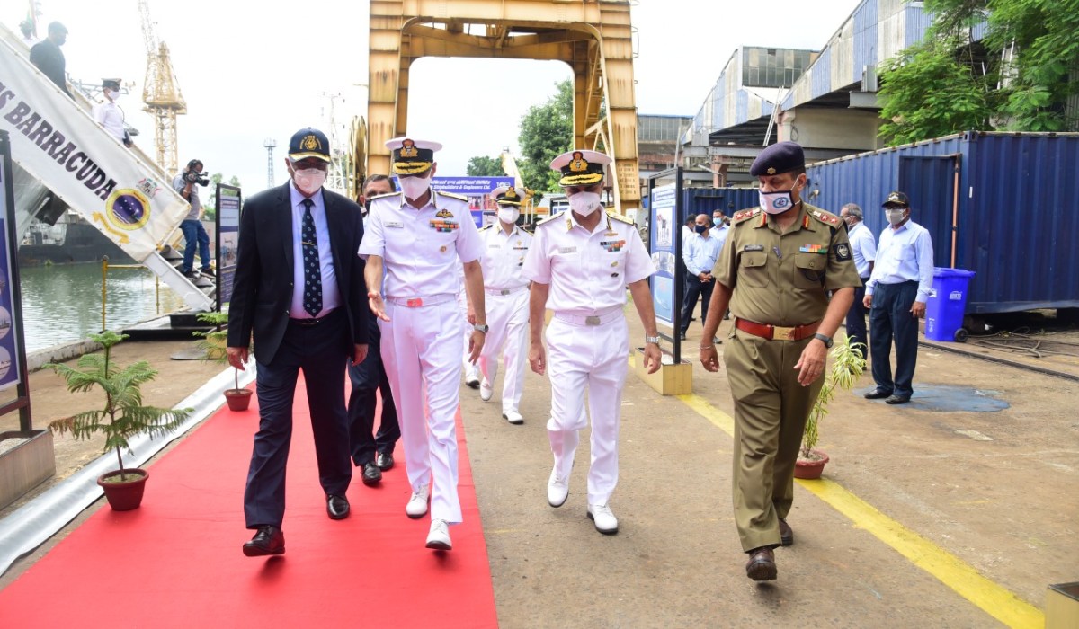 Adm Karambir Singh, PVSM, AVSM, ADC,CNS Visits GRSE on 09 Sep 21