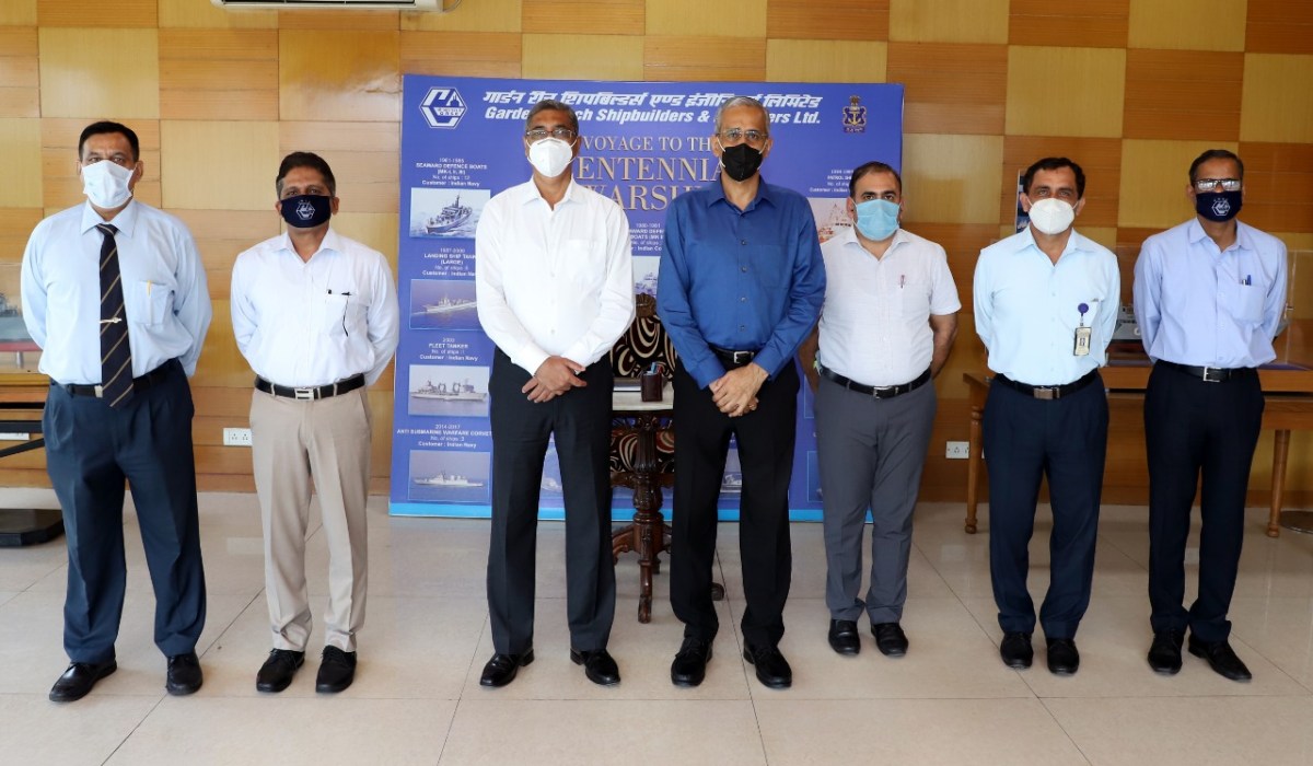 Shri. Pankaj Kumar Singh, ADG (BSF) visits GRSE on 19 Aug 20
