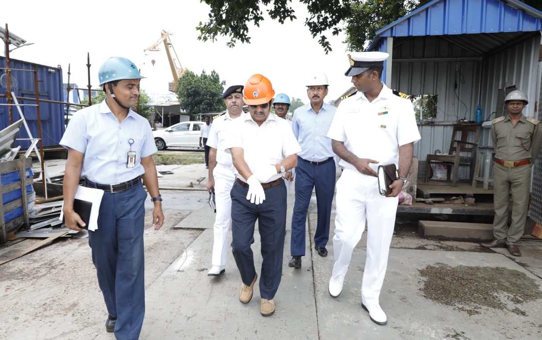 Maj Gen Beji Mathews, Chief Of Staff, HQANC visits GRSE on 03 Oct 19