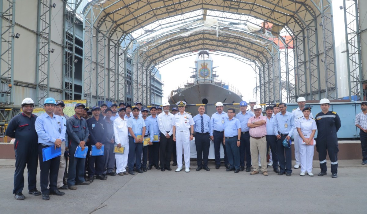 R Adm GK Harish, AVSM, VSM, DGND(SSG) visited GRSE - Image 1 Image 1 - R Adm GK Harish, AVSM, VSM, DGND(SSG) visited GRSE