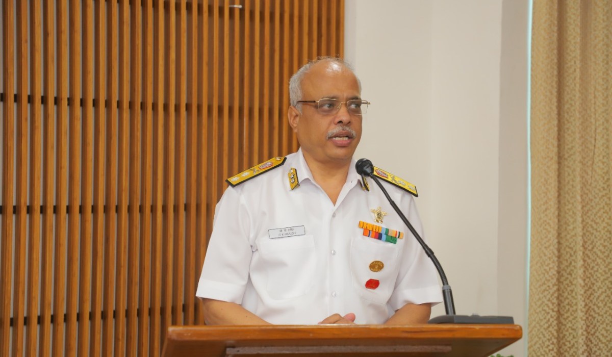 R Adm GK Harish, AVSM, VSM, DGND(SSG) visited GRSE