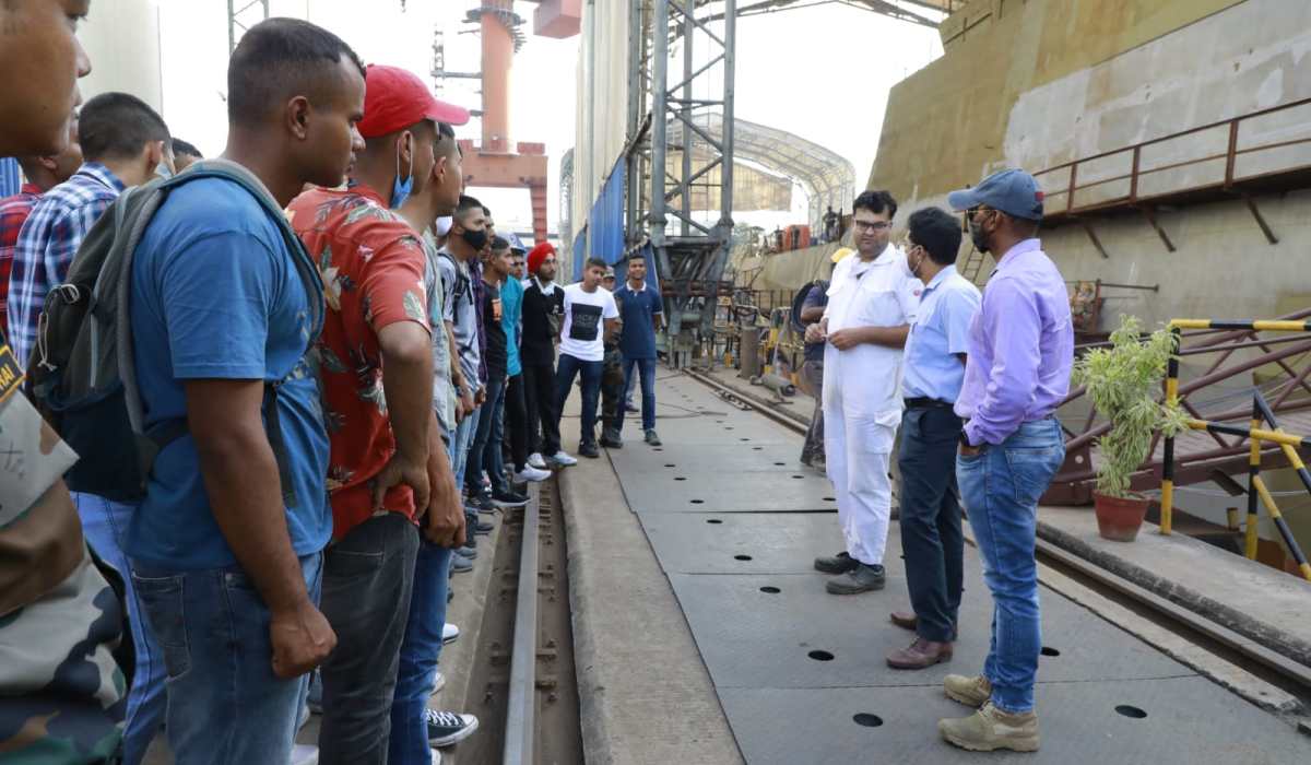 Visit of OTA(Gaya) Cadets to GRSE, Kolkata on 15 march 2022