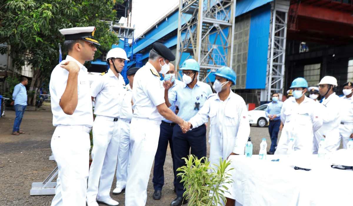 Visit of R Adm Sandeep S Sandhu, NM, ACWP & A to GRSE