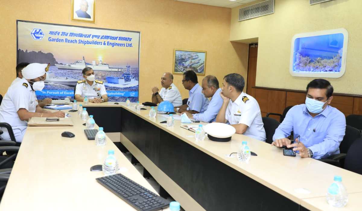 Visit of R Adm Sandeep S Sandhu, NM, ACWP & A to GRSE