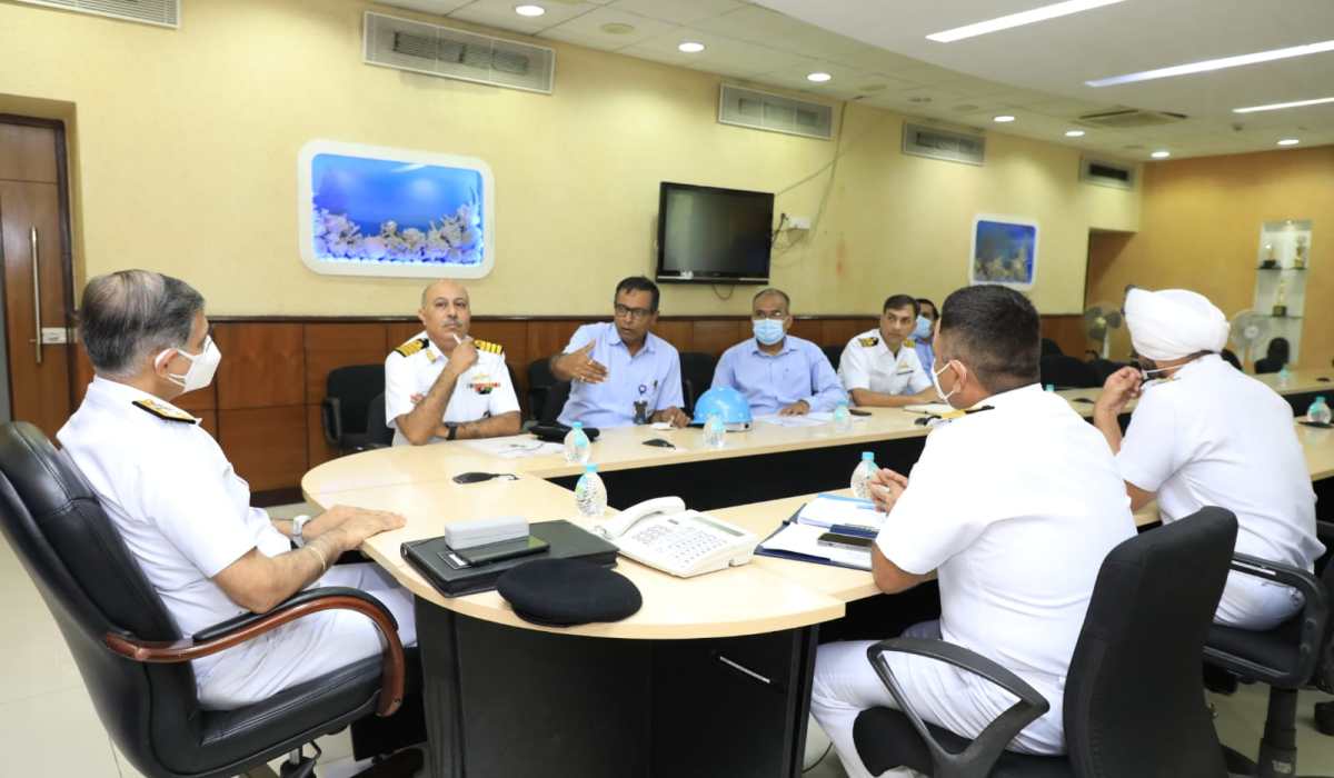 Visit of R Adm Sandeep S Sandhu, NM, ACWP & A to GRSE