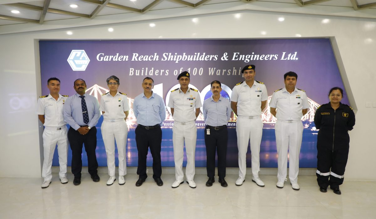 Image 1 - Visit of Cmde Sujit Baxi, CMDE(NA) to GRSE