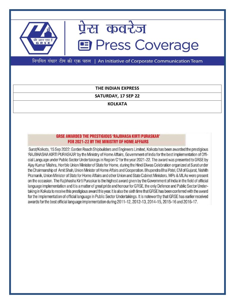 The Indian Express 17 Sep 22