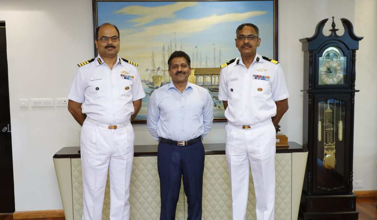 Visit of DIG Shajen Kurian, TM, PD(MAT) to GRSE - Image 1 Image 1 - Visit of DIG Shajen Kurian, TM, PD(MAT) to GRSE