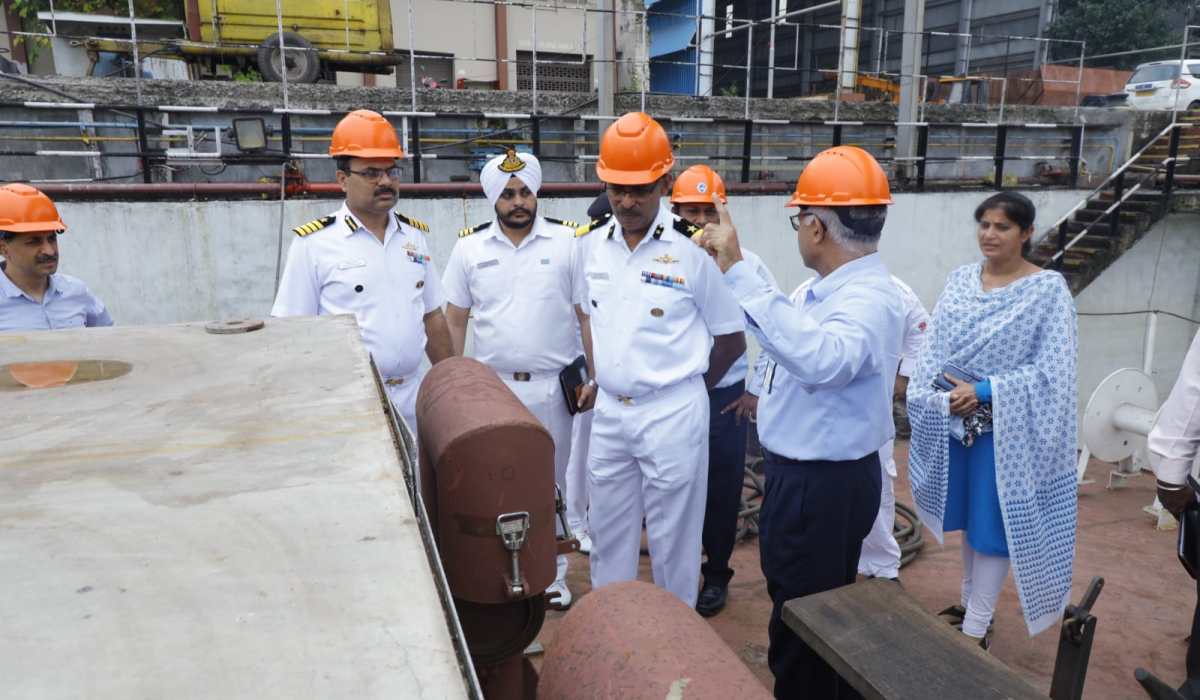 Visit of DIG Shajen Kurian, TM, PD(MAT) to GRSE