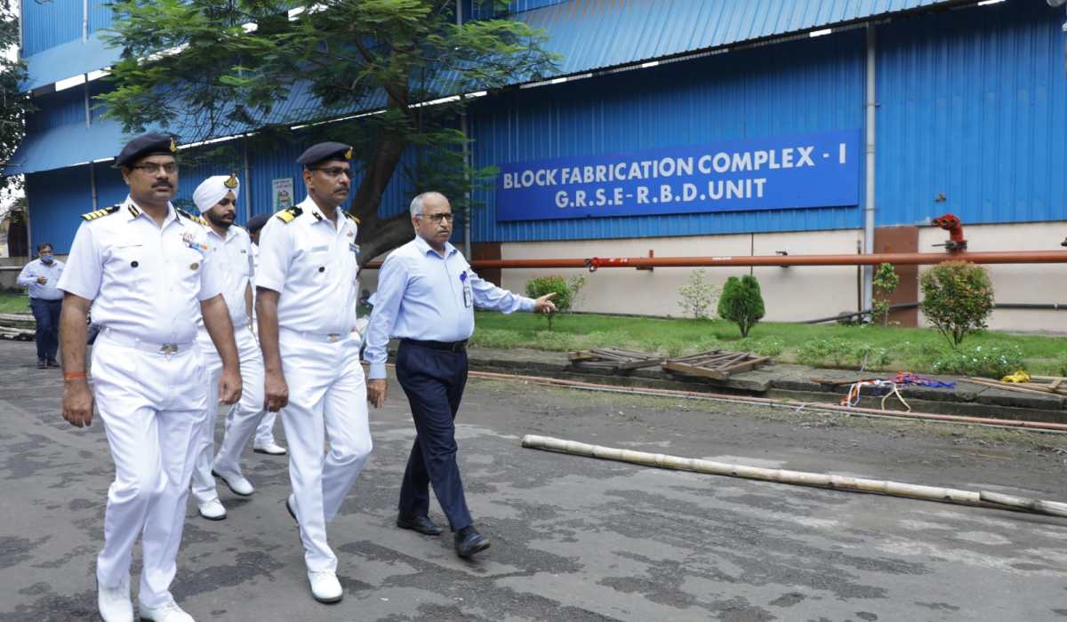 Visit of DIG Shajen Kurian, TM, PD(MAT) to GRSE