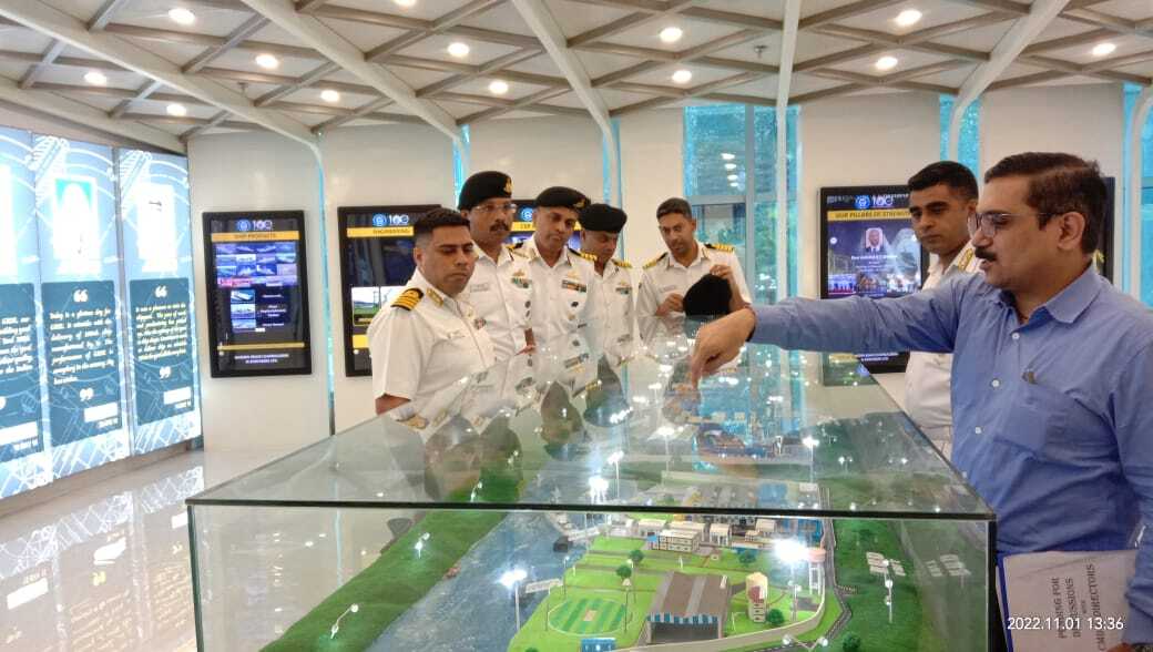 Visit of NA/DA Designates to GRSE