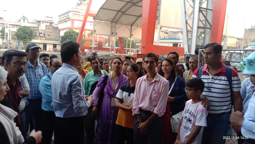 State level Winners participating in the National Science Seminar visited GRSE