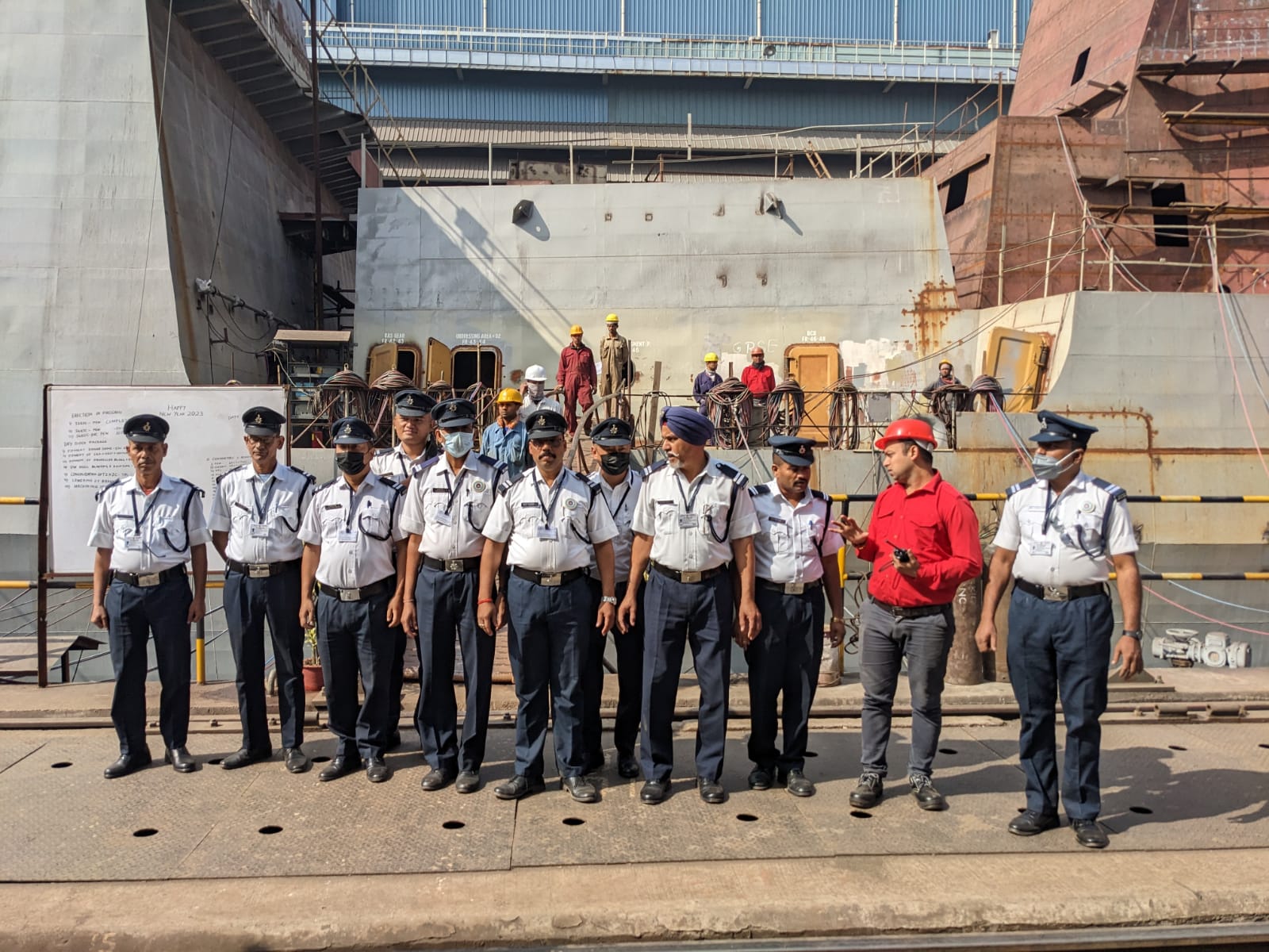 Visit of trainee officers of 85th Station Officers & Instructors Course N.F.S.C Nagpur in GRSE on 06 Jan 23